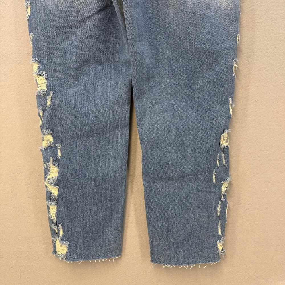 Judy Blue Jeans Women's 11/30 Blue Cropped Straight Leg High Waist NWT - Picture 4 of 14